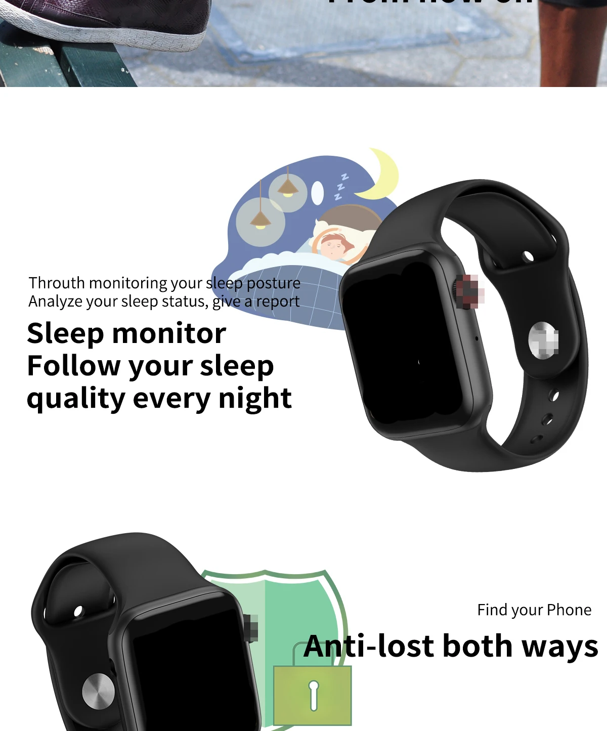 44 мм умные часы серии 4 часы Push Message Bluetooth подключение для Android телефона IOS apple iPhone 6 7 8 X Часы SmartWatch IWO 10