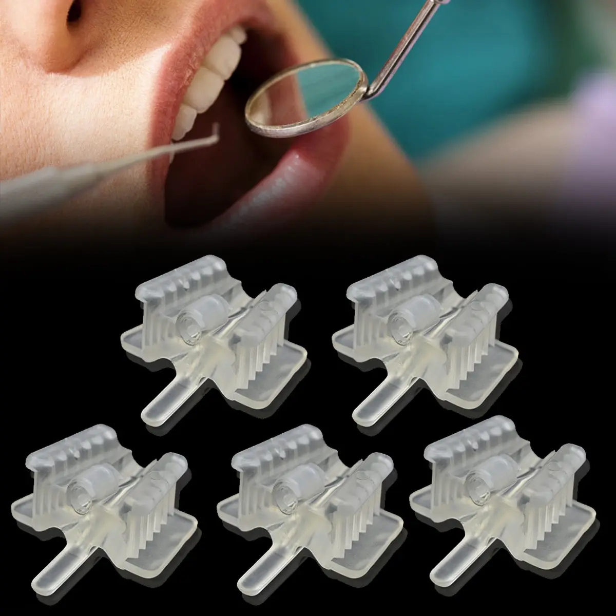 Buy 5PCS Dental Silicone Mouth Opener Prop Support