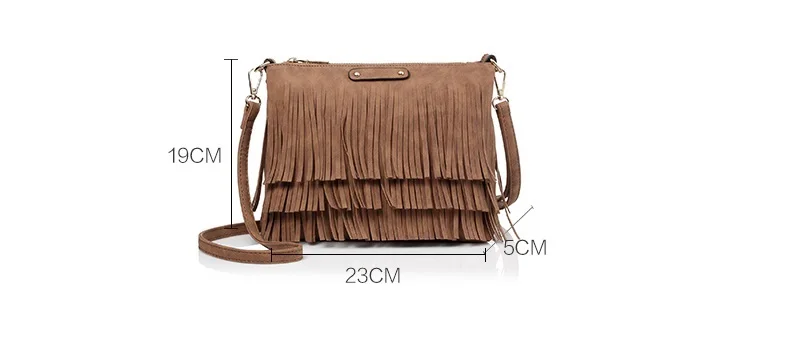 NIGEDU Vintage Tassel Shoulder Bag Small Female Crossbody Bags for Women Messenger Bags High Quality Pu Leather Handbag and Wallet (8)