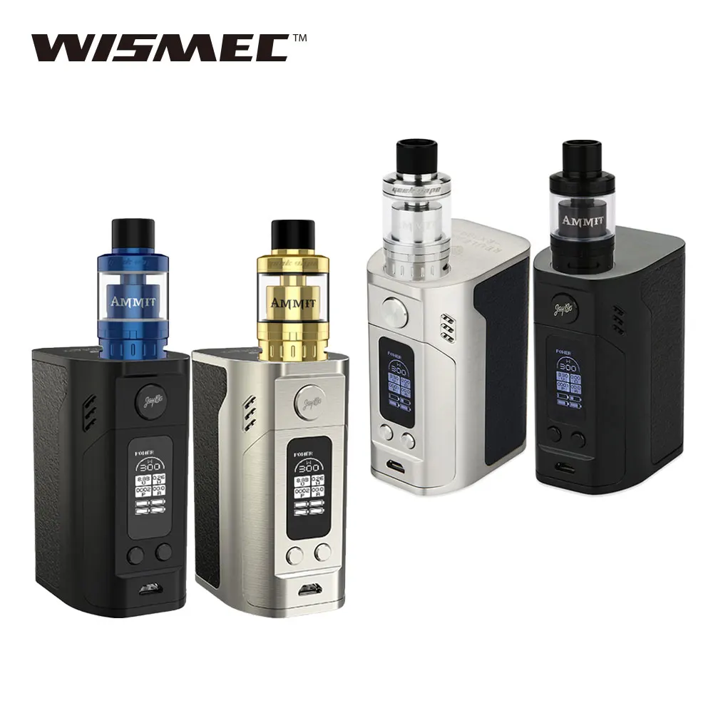 Original WISMEC Reuleaux RX300 Vaping Kit for GeekVape Ammit 25 RTA Tank 2ml/5ml W/ Wismec RX300W TC Box Mod Kit NO Battery Vape original wismec rx2 3 mod augvape merlin mini tank 2ml rta atomizer vaping 200w rx23 tc box mod e cig vaping vs smok alien kit