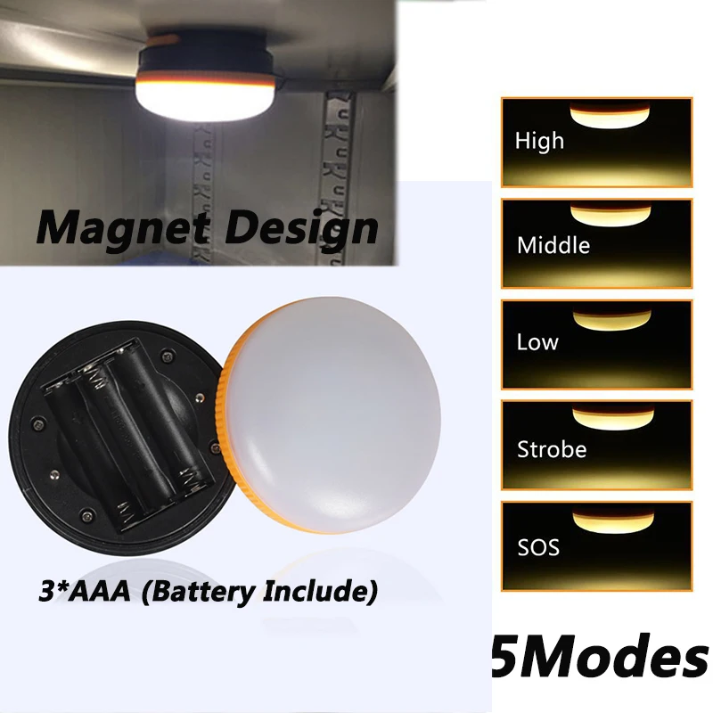 Портативный светильник для наружного кемпинга, светильник Lanterna, светильник-вспышка, походный Ночной светильник, s фонарь светильник, 5 режимов, магнитный крючок, лампы для чтения
