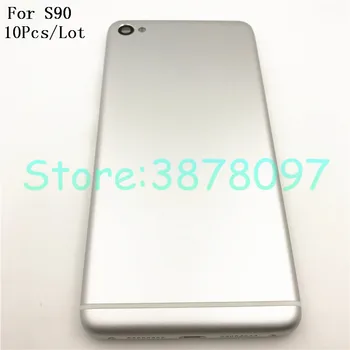 

10Pcs/Lot 5.0 inch Metal Battery Back Cover For Lenovo S90 S90U S90-u Back Cover Battery Door Housing Case Replacement + Logo