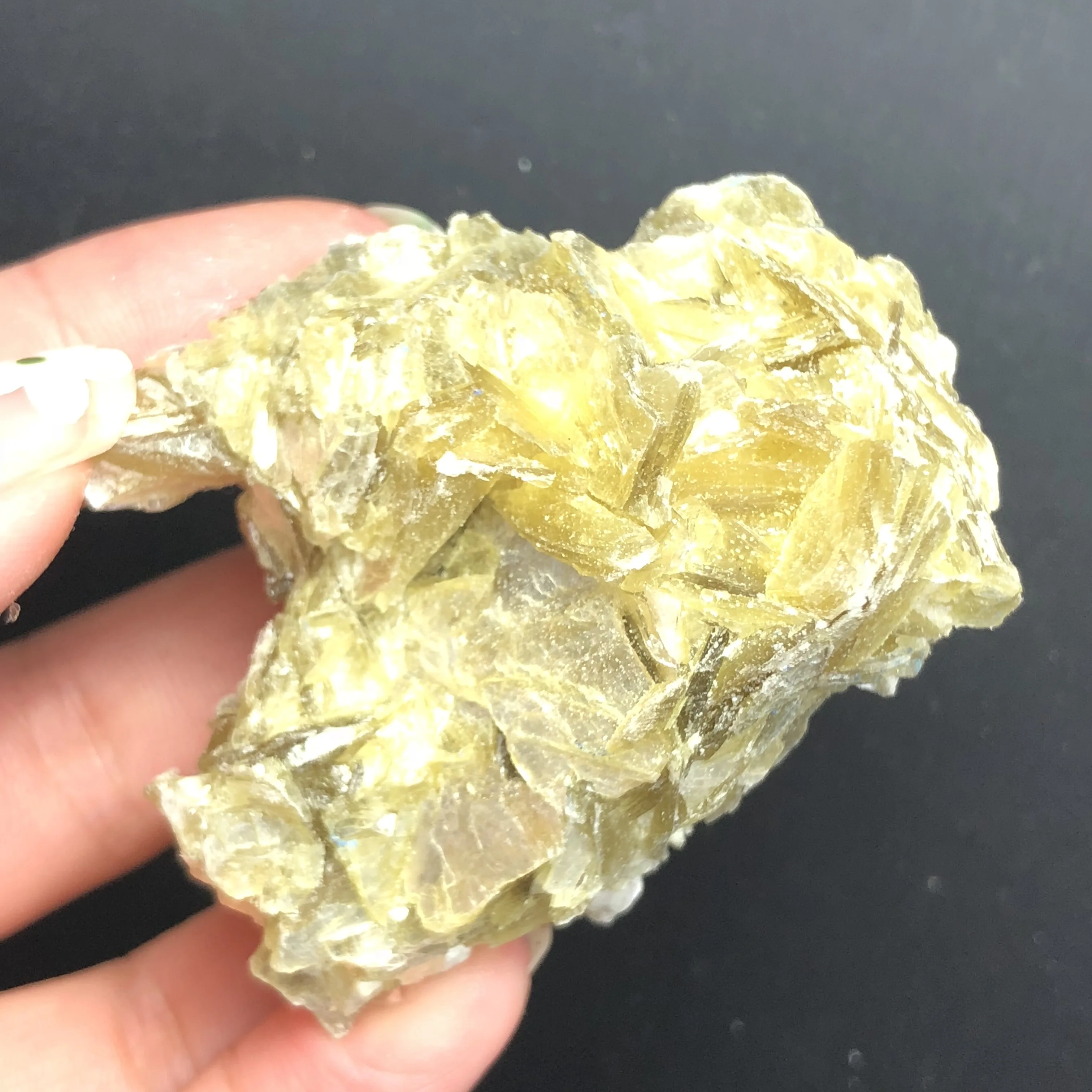 Pure natural flavanite crystal coarse stone mineral specimen block artwork reiki healing meditation