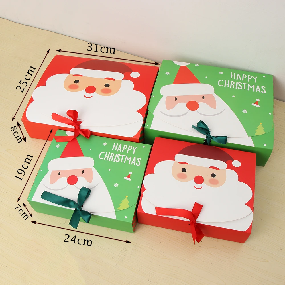 1 шт. креативный зеленый красный Рождественский подарок коробка Любимые Подарки мешочек для упаковки Конфетница для вечеринки рождественские принадлежности