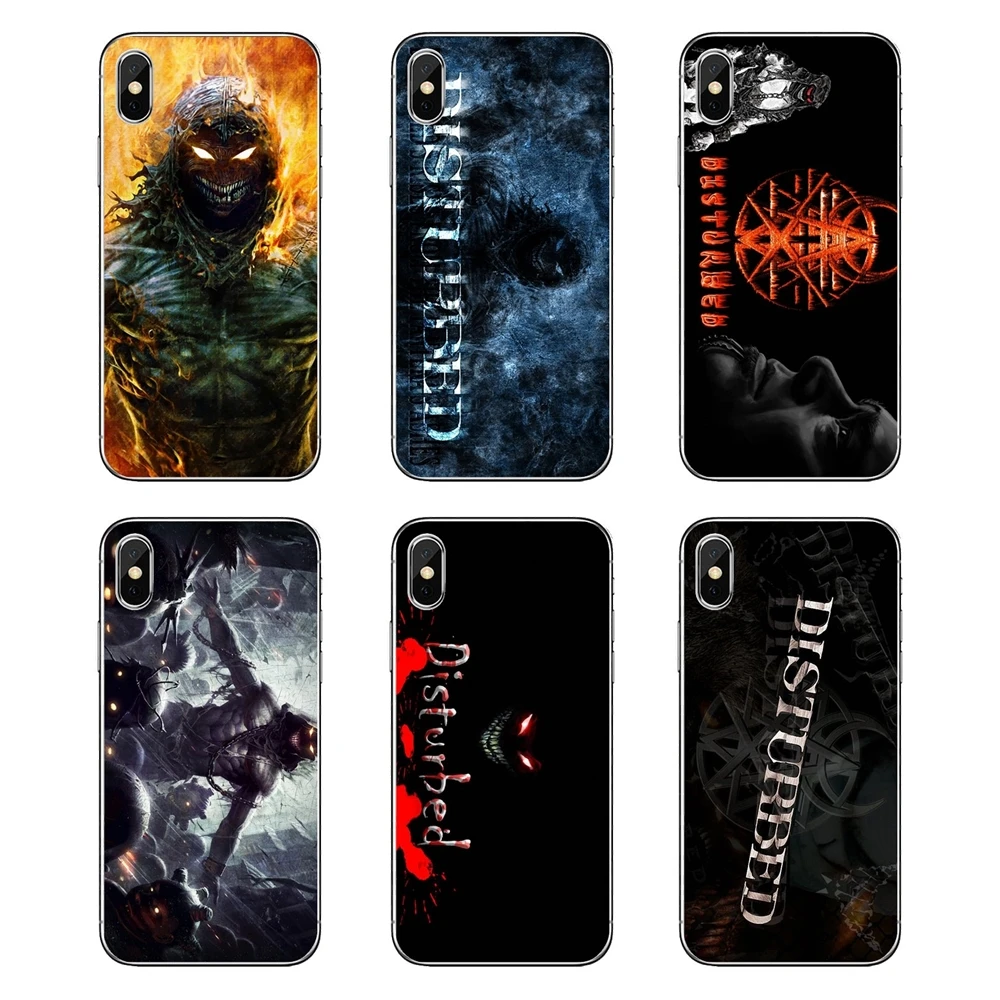 

Covers For Huawei Honor 8 8C 8X 9 10 7A 7C Mate 10 20 Lite Pro P Smart Plus Rock Band Album Fire Disturbed heavy Metal Punk Logo