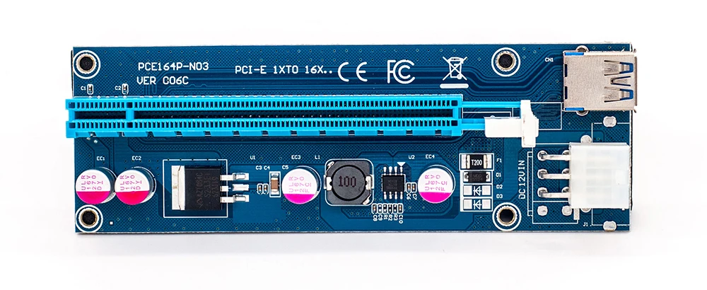 006c USB 3.0 pci-e Express 1x 4x 8x 16x Extender Райзер адаптер карт SATA 15pin штекерным 6pin Мощность кабель