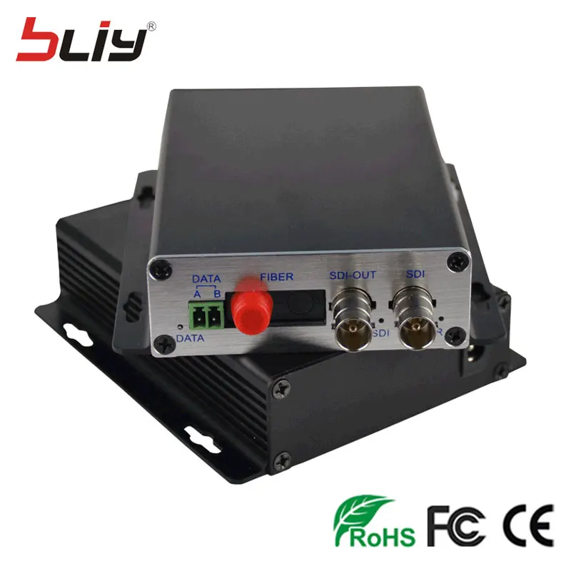 HD SDI Unidirectional Fiber Optic Transmitter/Receiver 1 Pair 2 Pieces