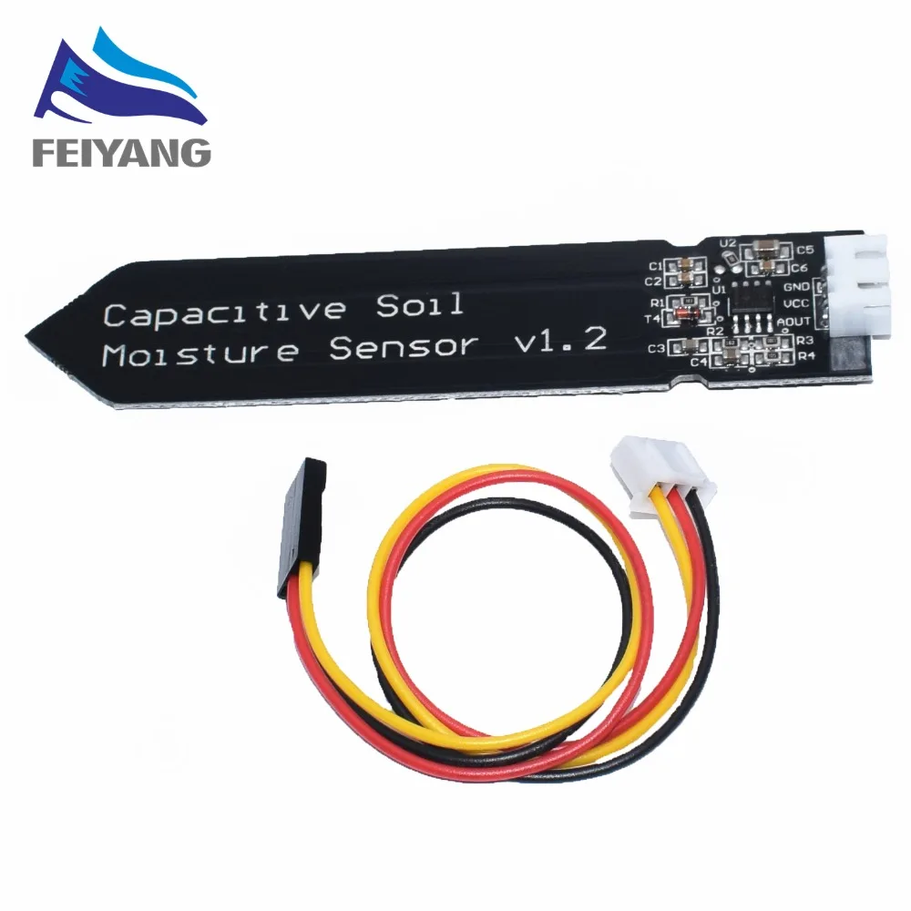 

Capacitive soil moisture sensor Corrosion Resistant wide voltage wire Analog Capacitive Soil Moisture Sensor V1.2