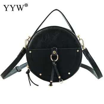 

Mini Leather Crossbody Bags For Women 2019 Shoulder Bag Lady Travel Purses And Handbags Female Round Tote Handbag Bolso Mujer