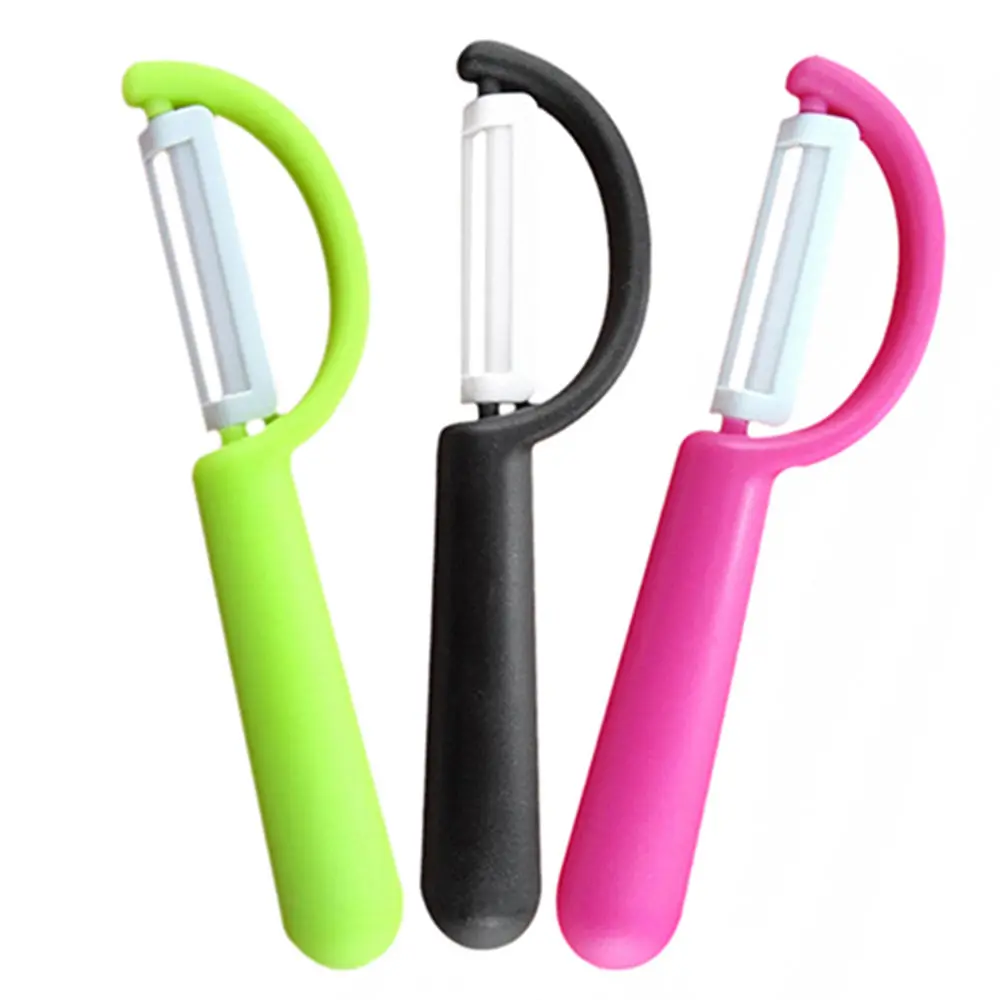 

Durable Ultra Sharp Fruit Apple Potato Vegetable Ceramic Peeler Soft Grip 1pc