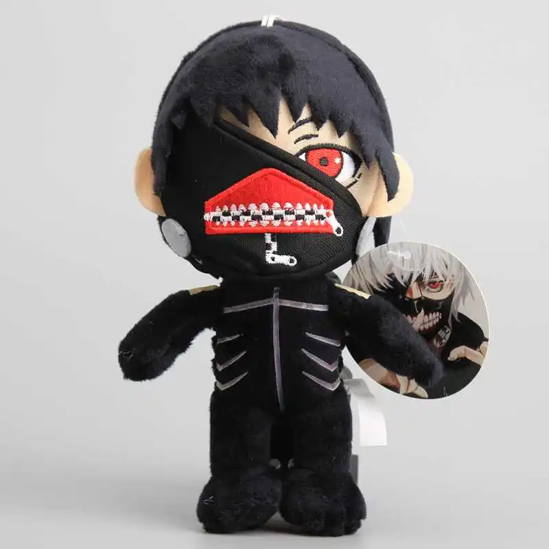 

Hot Sale 2 Styles 8" 20 cm Tokyo Ghoul Kaneki Ken Plush Toy Anime Stuffed Dolls White/Black Color