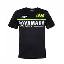 2018 T-shirt do Homem da Motocicleta Preta Tampa De Corrida De Motogp Camisetas Verão Cotton curto-de mangas compridas T para Yamaha M1