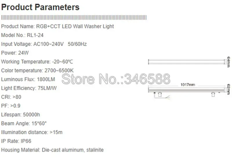 Mi. Светильник RL1-24 AC110-240V 24 Вт RGB+ CCT светодиодный настенный светильник водонепроницаемый IP66 наружный светильник, затемненный RGB CCT вспомогательный светильник