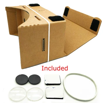 New Store Big Discount DIY Google Cardboard VR Virtual Reality box 3D Glasses for Mobile Phone support maximum 6.0 inch Screen