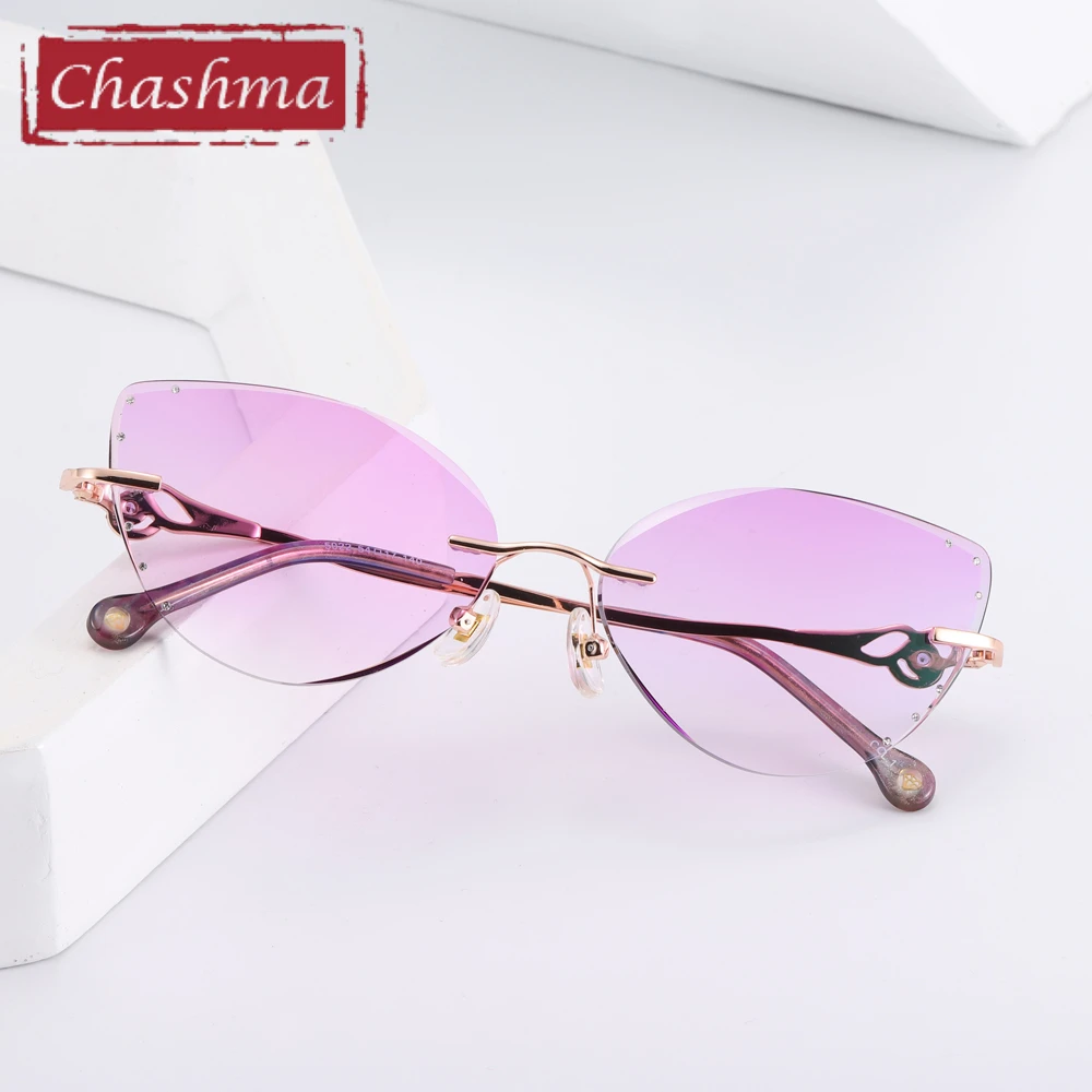 Женские очки по рецепту Chashma оправа кошачий глаз с бабочкой роскошные модные