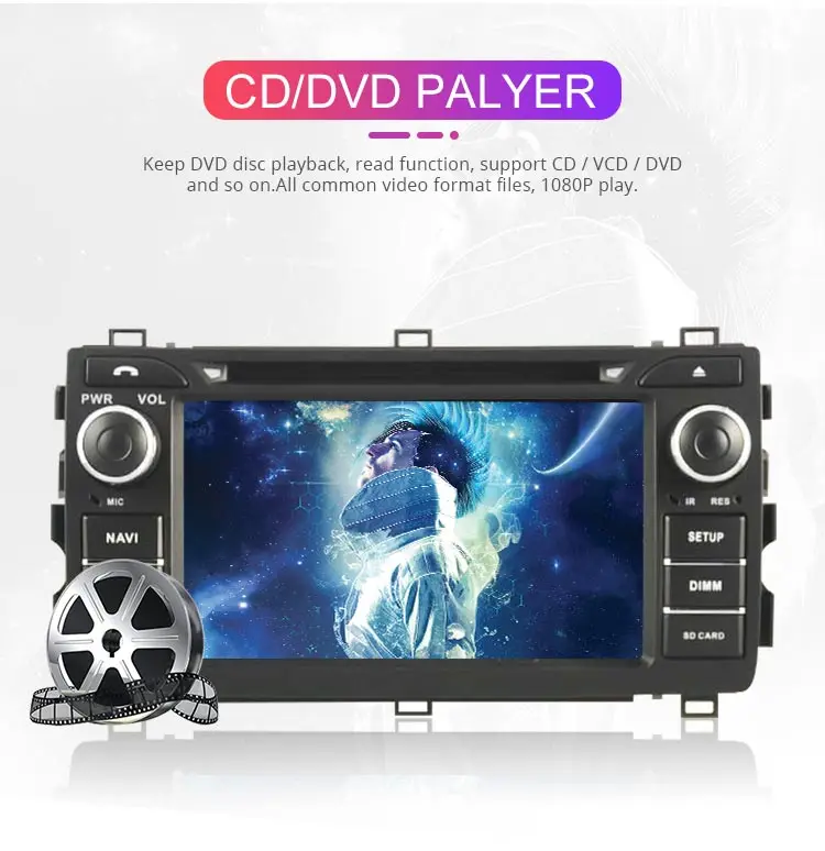 Discount Besina Android 9.0 Car DVD Player For TOYOTA AURIS 2013 2014 2015 Multimedia GPS Navigation Stereo 2 Din Car Radio WIFI Canbus 4