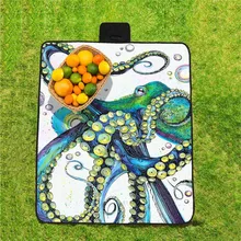 Коврики для пикника 148*200 см, влагостойкий уличный пляжный коврик для кемпинга, детское Клетчатое одеяло, Пляжное, для йоги, 3D цифровая печать#2H14