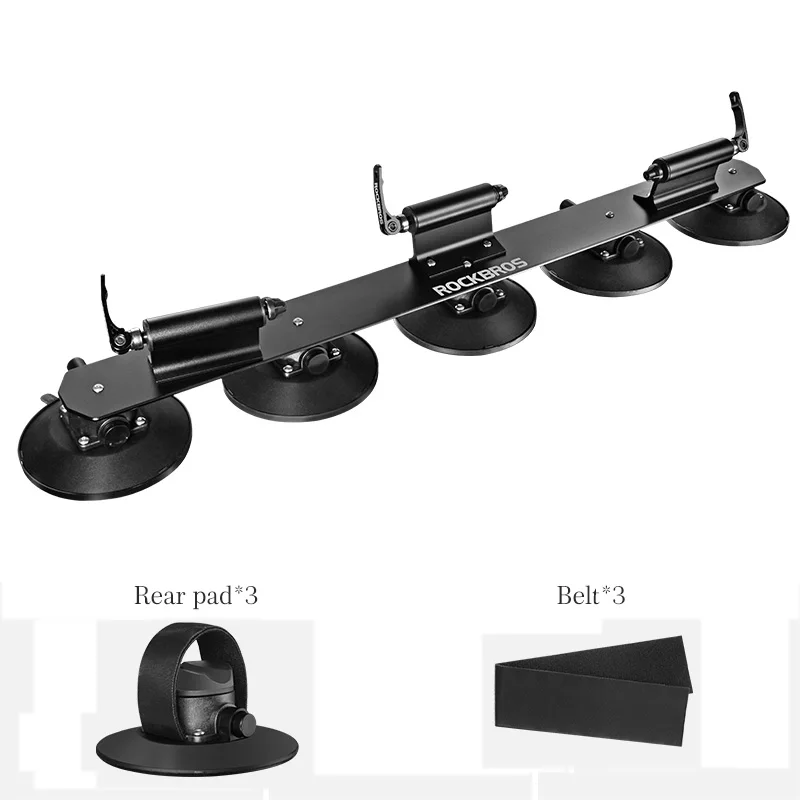 Porte-vélos De Toit à Ventouses - Support Fourche Déport Rapide - Pour Voiture, SUV, Berline - Noir - 1 Vélo