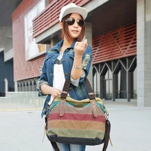 Модный красочный корейский стиль холщовый кошелек сумка-мессенджер сумка через плечо женская сумка Большая вместительная сумка