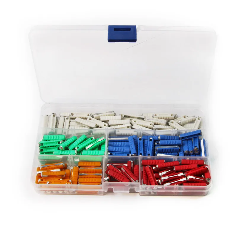 200PCS Dia 6mm GBC Automotive EU Fuses 5/8/10/16/25A European Car/Auto
