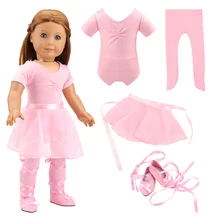 Vestido de Ballet de 43 cm para muñeca, para muñecas de 18 pulgadas