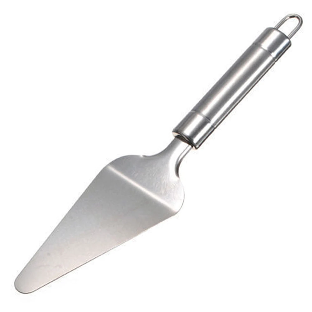 

Pizza Stainless Steel Slicer Pie Cutter Spatula Baking Tool Cheese Knife Cake Server