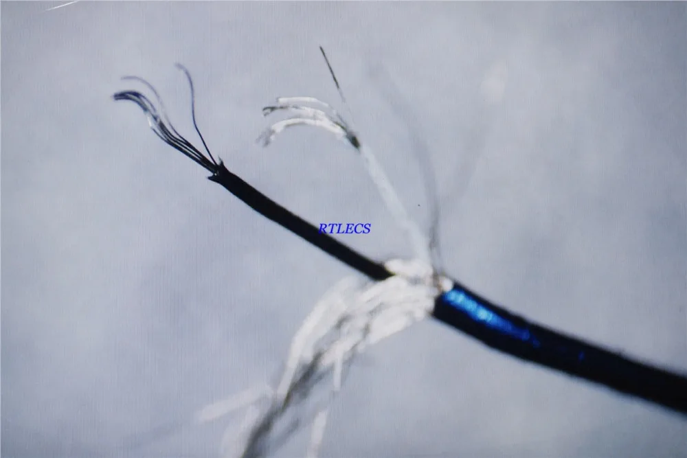

5 meter 2 Cores Micro Twin Coaxial Cable 7x0.03 mm AWG 40 electronic wire Outer Diameter 0.6 mm Shielded 2 Conductors Dual