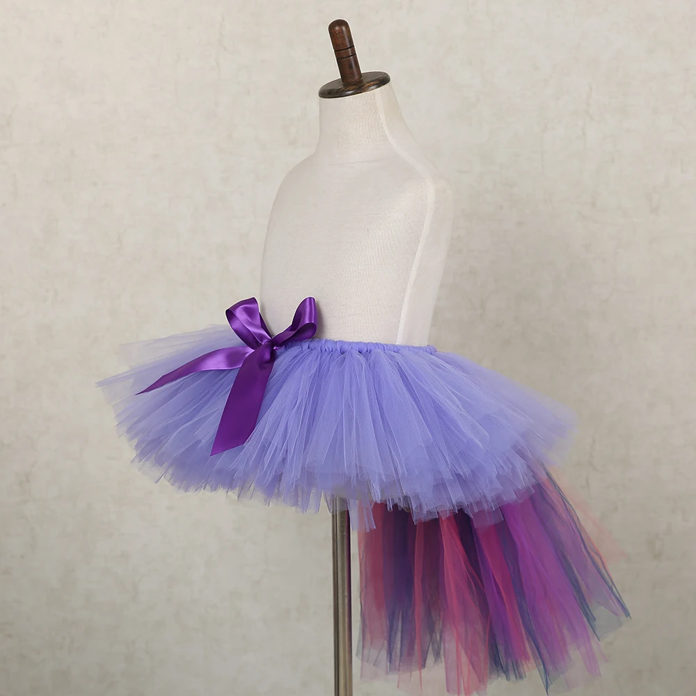 Girls Pettiskirt Ramadan Clothing Kids Pony Unicorn Tutu Skirt with Unicorn Headband Teens Knee Length Birthday Long Tail Skirts (3)