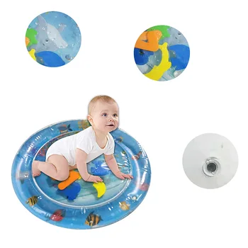 

2019 Fashion Baby Inflatable Patted Pad Baby Inflatable Water Cushion Prostrate Water Cushion Pat Pad toy Creative Dual Use Toy