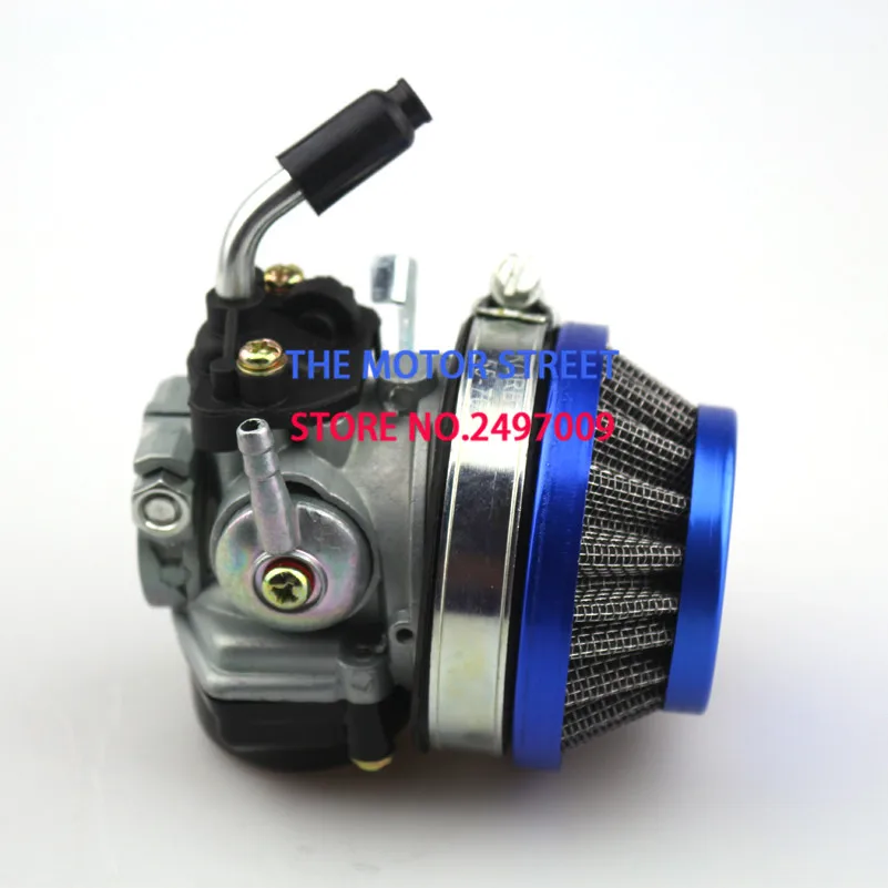 

Carburetor Carb Carby + Steel 44mm Air Filter Blue + Stack 47cc 49cc Mini Moto Dirt Pocket Bike ATV Quad Minimoto Minicross