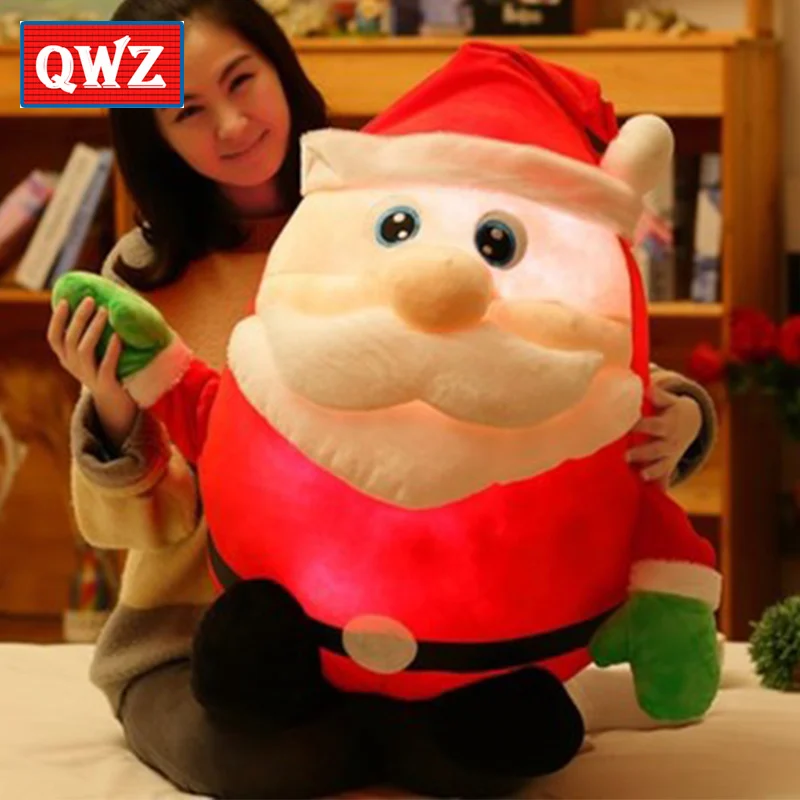 

New luminous music Santa Claus doll, glowing plush toy doll Christmas gift arrangement, give children the best Christmas gift