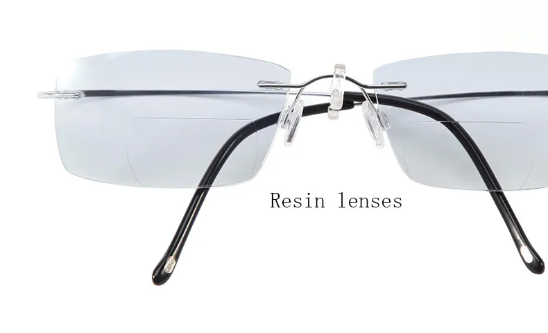 Liansan модные Винтаж Титан Rimless бифокальные Очки для чтения для женщин Для мужчин легкий Брендовая Дизайнерская обувь дальнозоркостью дальнозоркость l8015