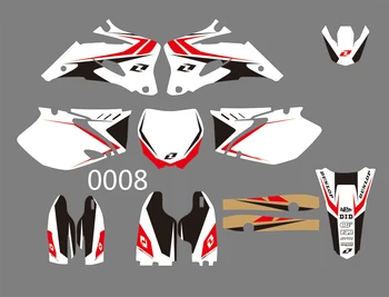 

6 Styles Motorcycle Graphic Dirt Bike Sticker kit TEAM GRAPHICS BACKGROUNDS DECALS STICKERS FOR YAMAHA YZ250F YZ450F 2006-2009