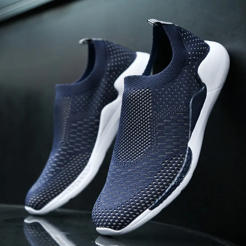

Fashion Summer Men Mesh Shoes Breathable Tenis Masculino Sneakers Loafers Flats Slip On Comfortable Chaussure Homme