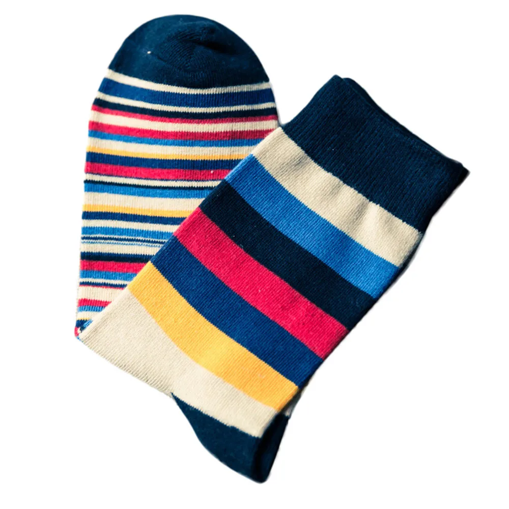 Мужские носки в полоску, цветные, Осень-зима, модные короткие носки без пятки, хлопковые цветные носки, спортивные, велосипедные, рождественские - Цвет: Зеленый