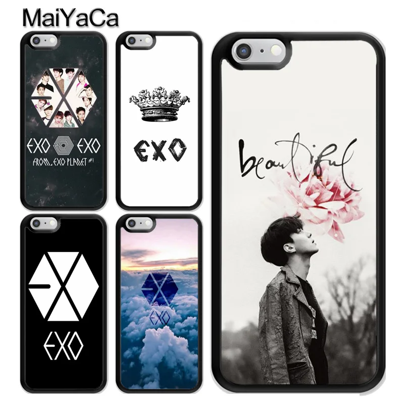 

MaiYaCa EXO From EXO Planet Kpop Korean Phone Case For iPhone XS MAX X XR 8 7 6s Plus TPU Cover For iphone 5s SE Phone Bag Capa