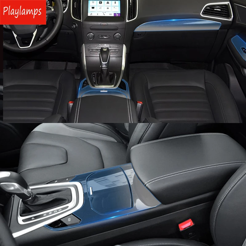 Интерьерная наклейка s для Ford Edge прозрачная рекламная пленка из ТПУ наклейки