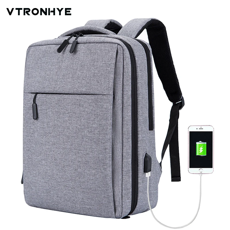 

USB Charge Anti-theft Unisex Design Backpack 15.6 Inch Book Bags for School Backpack Casual Rucksack Nylon Laptop Backpacks 15.6
