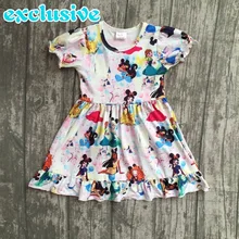 EXCLUSIVE new 2018 Summer new arrivals princess cartoon pattern short sleeve font b dress b font