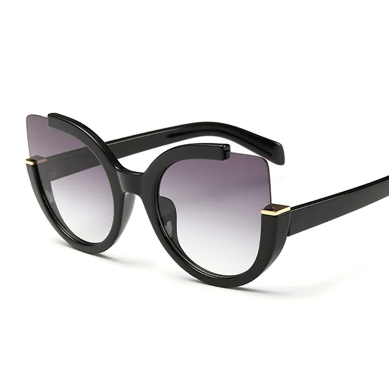 KUJUNY кошачий глаз солнцезащитные очки для женщин для Дамы Сексуальная Личность Защита от солнца очки Новый брендовая Дизайнерская обувь