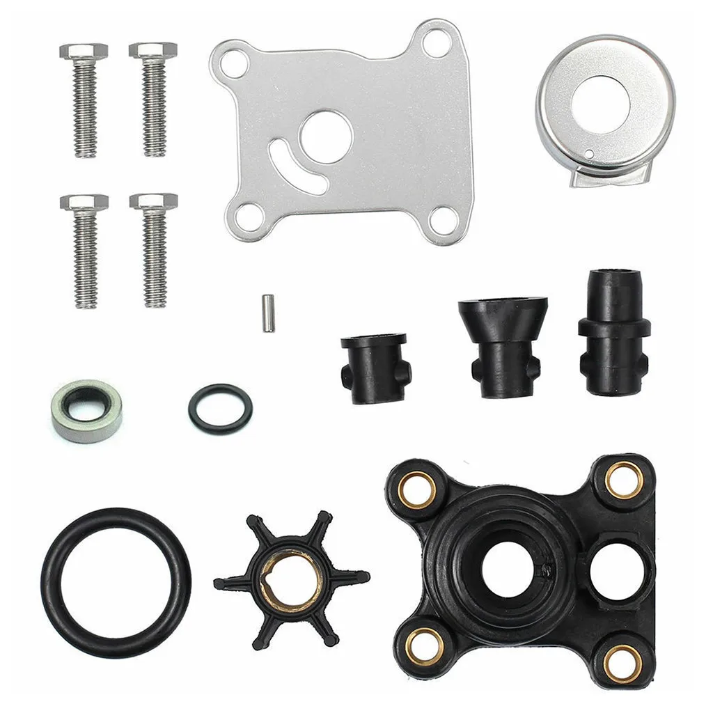 

Water Pump Impeller Repair Kit for Evinrude Johnson OMC Outboard OEM 394711 0394711 Neoprene Impeller Impeller Key Wear Plate 8Z