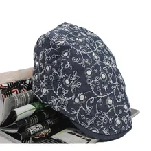 Ковбойская шляпа Леди Весна Лето горошек цветок модный элегантный головной убор берет девушки высокий уличный стиль модные бейсболки