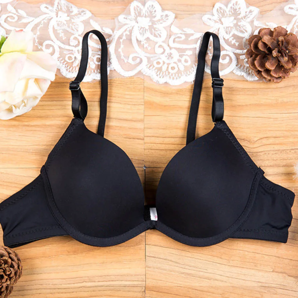 Sexy Womens Lingerie Small Breasts Deep V Brassiere Support bra Underwired bralette Padded Bh top 28-36 AA A B Cup