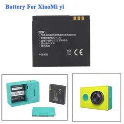 High Quality 1010mAH Xiaomi yi Battery Accessories Li-ion Spare Battery For Xiaomi Yi Action Soprt Camera battery Accessories