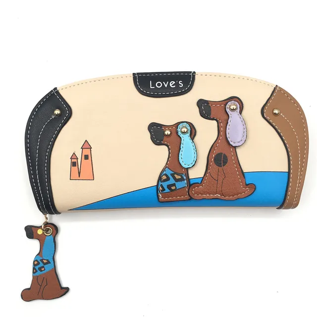 Buy 2018 Women Wallet With Cute Puppy Dog Zipper Women Wallets Luxury Brand