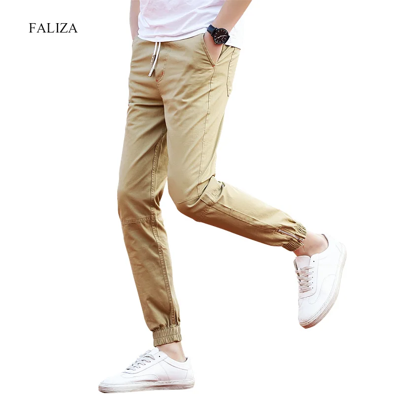 FALIZA 2019 демисезонный Мужские штаны для бега брюки карго мужчин Jogger Хлопок