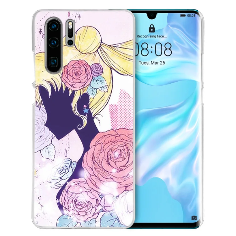 Чехол Sailor Moon Kawai для huawei P20 P30 P Smart Nova 4 3i P10 P9 P8 mate 10 20 lite Pro Mini, жесткий чехол для телефона из ПК, Новинка