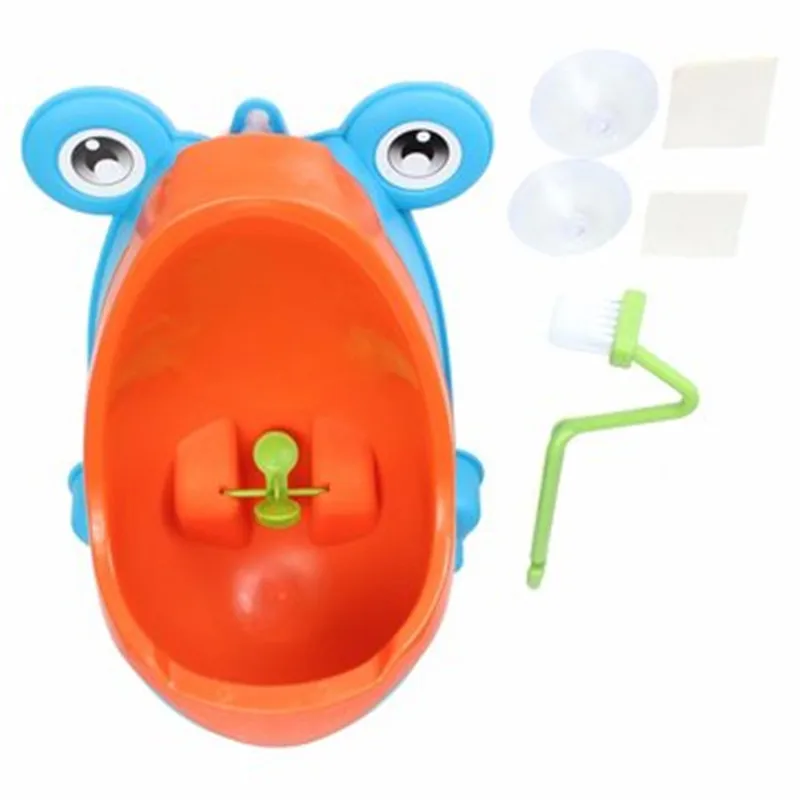Blue Orange Прекрасные серьги-гвоздики для очистки Детей Горшок для туалета обучающий писсуар дети Писающий мальчик съемный ванная комната - Цвет: Blue Orange