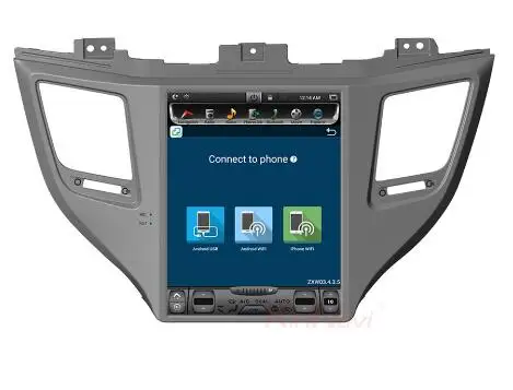 Cheap 10.4" tesla style vertical screen android 6.0 Quad core Car GPS radio Navigation for hyundai Ix35 Tucson 2016 4