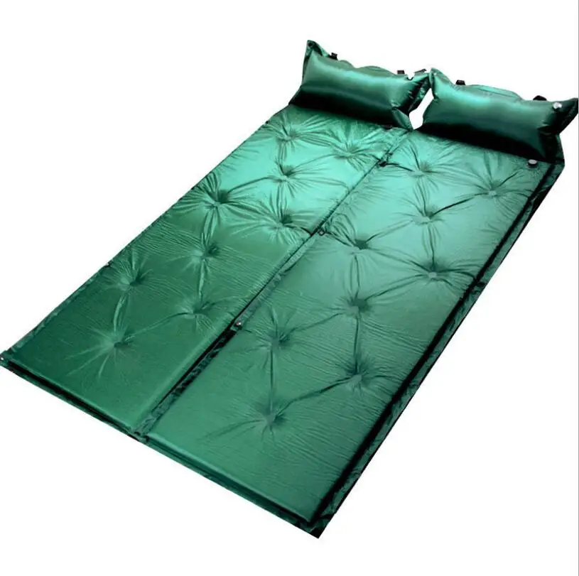 Colchoneta para dormir autoinflable para coche con almohada almohadilla para dormir autoinflada cama plegable tienda de campaña individual estera